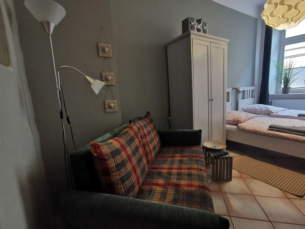 Wohn- und Schlafraum der Ferienwohnung Kajüte 1