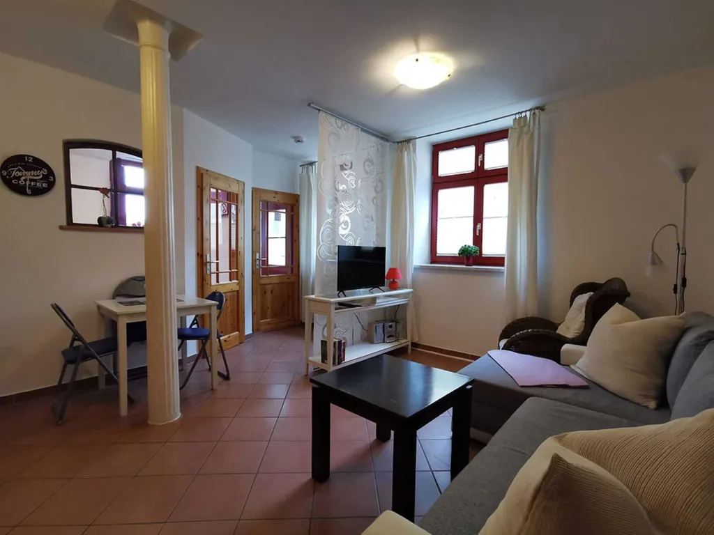 Ferienwohnung Nordwind mit Blick auf den Hafen