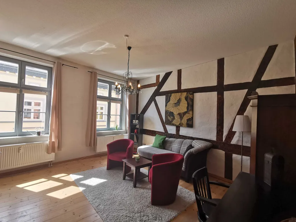 Ferienwohnung Utkiek 2 mit Balkon und historischem Fachwerk